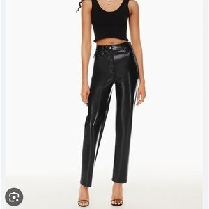 Aritzia Melina Vegan Leather Pants TALL